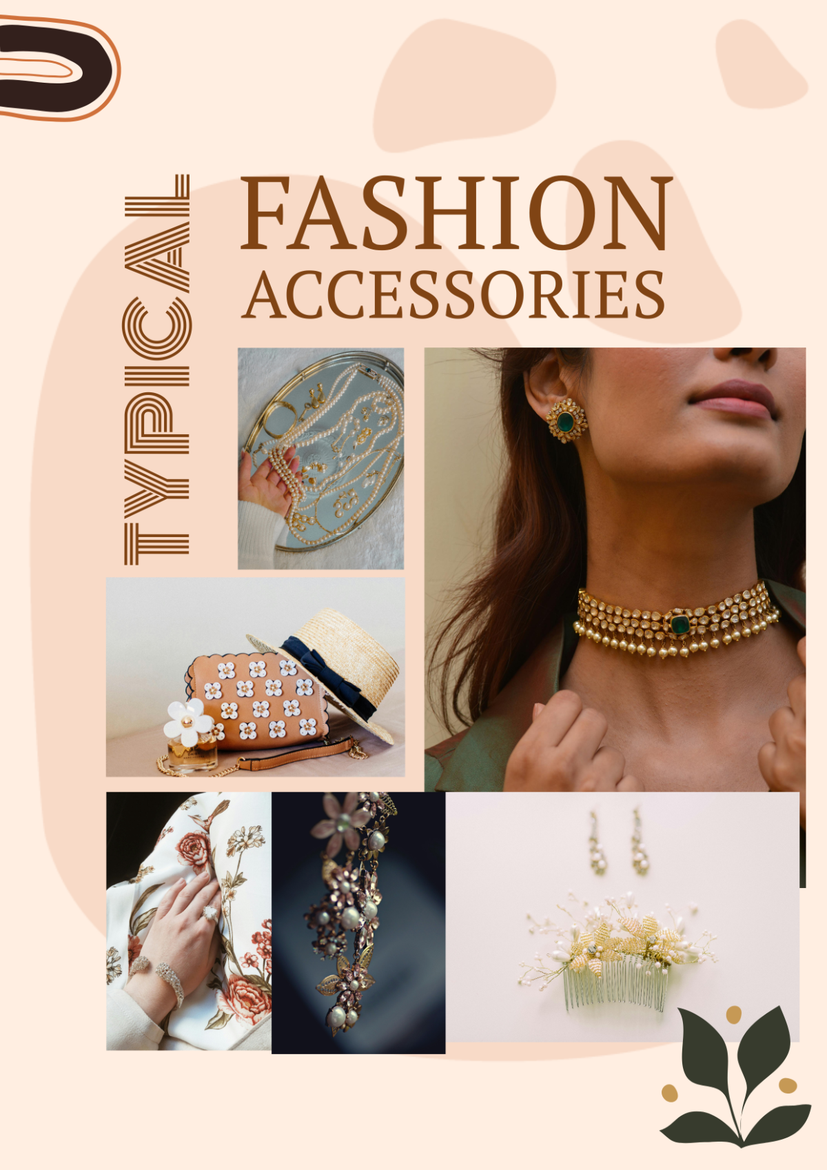 Fashion Accessories Collage Template