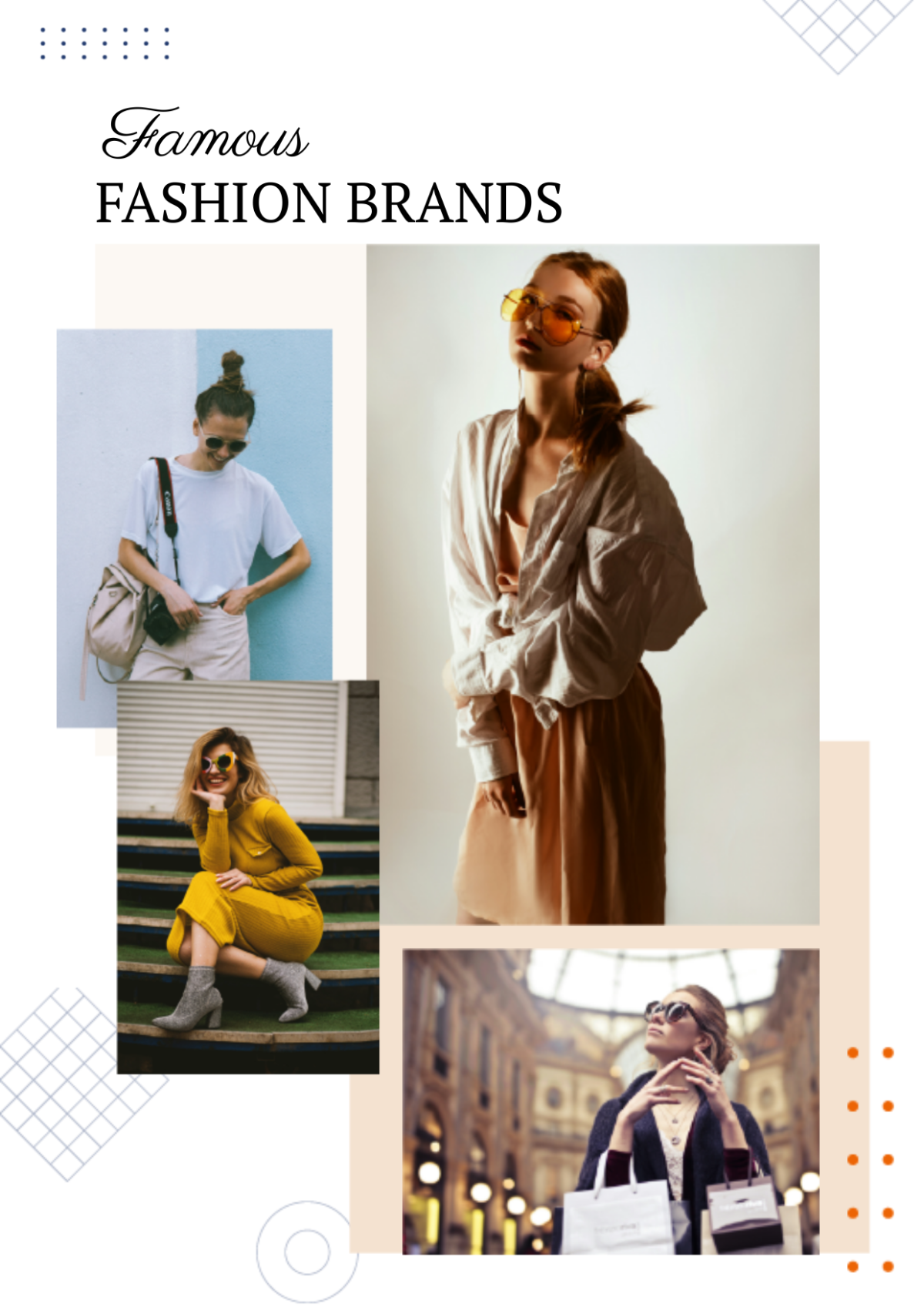 Free Fashion Brands Collage Template