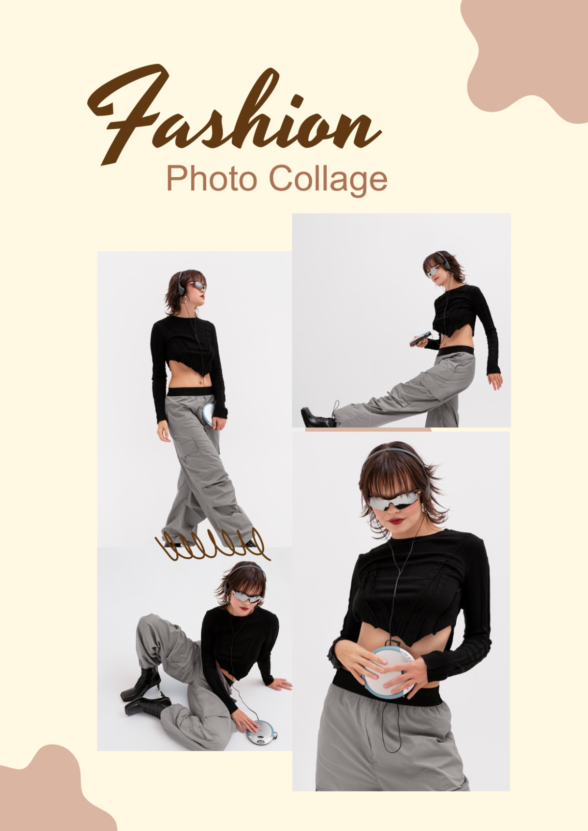 Free Fashion Photo Collage Template