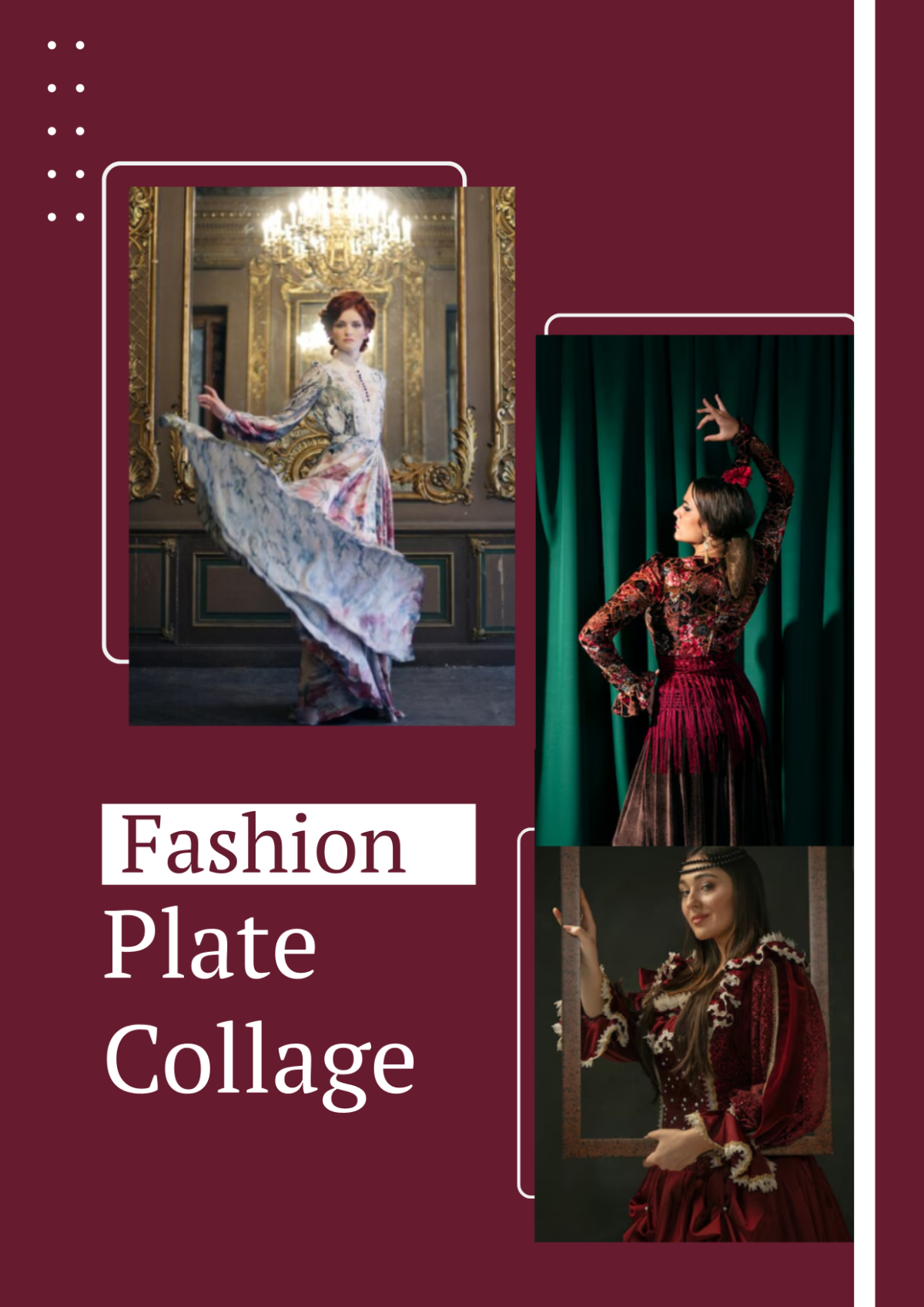Free Fashion Plate Collage Template