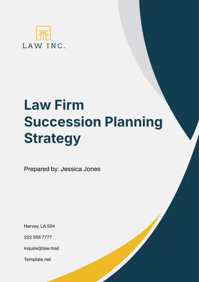 Free Law Firm Succession Planning Strategy Template to Edit Online