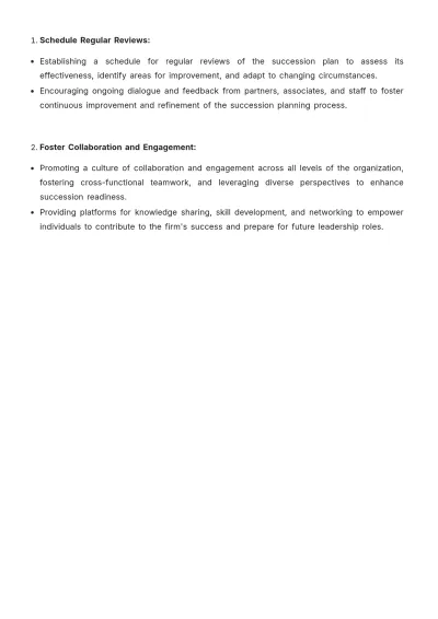 Free Law Firm Succession Planning Strategy Template to Edit Online