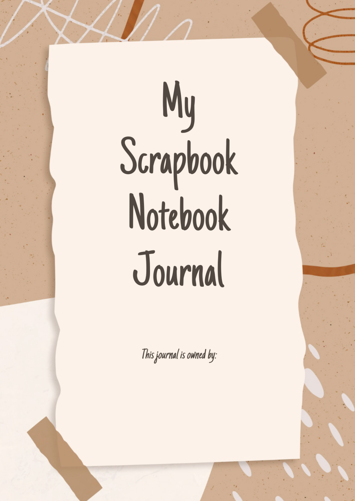 Free Scrapbook Notebook Journals Template