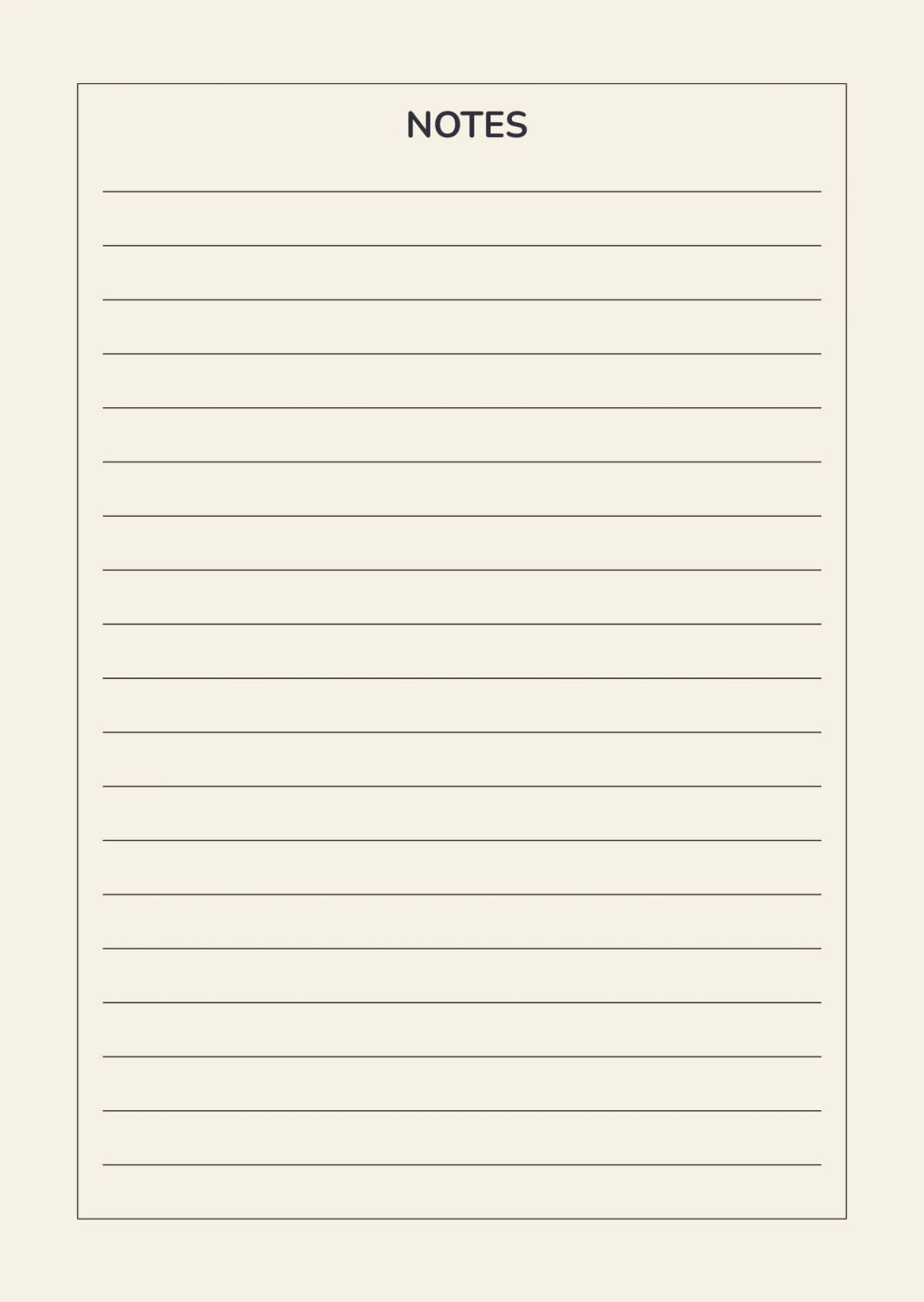 Free Simple Notebook Journals Template to Edit Online