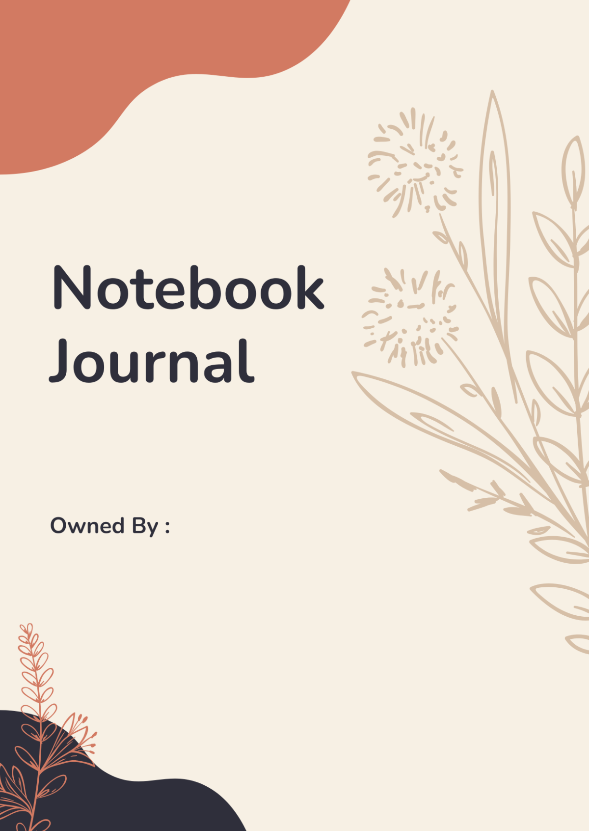 Free Simple Notebook Journals Template