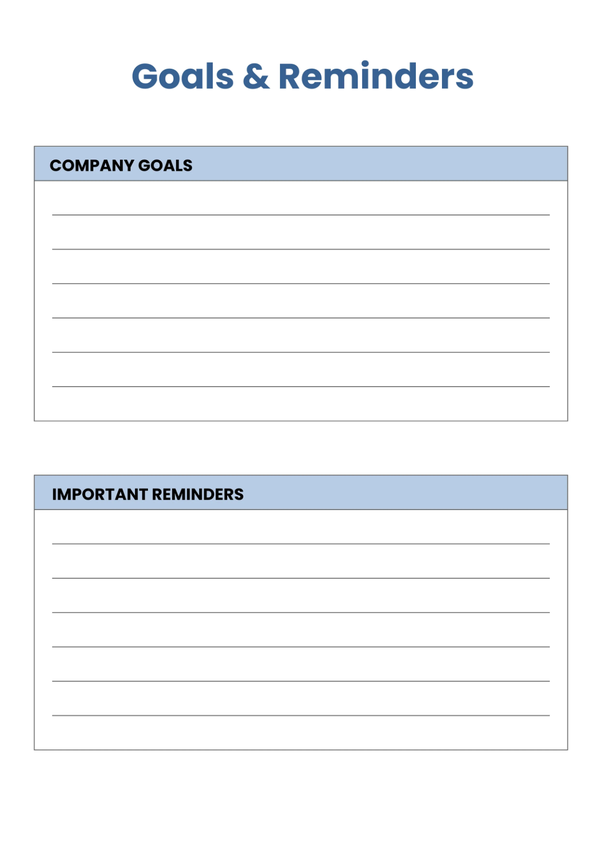 Free Business Notebook Journals Template to Edit Online