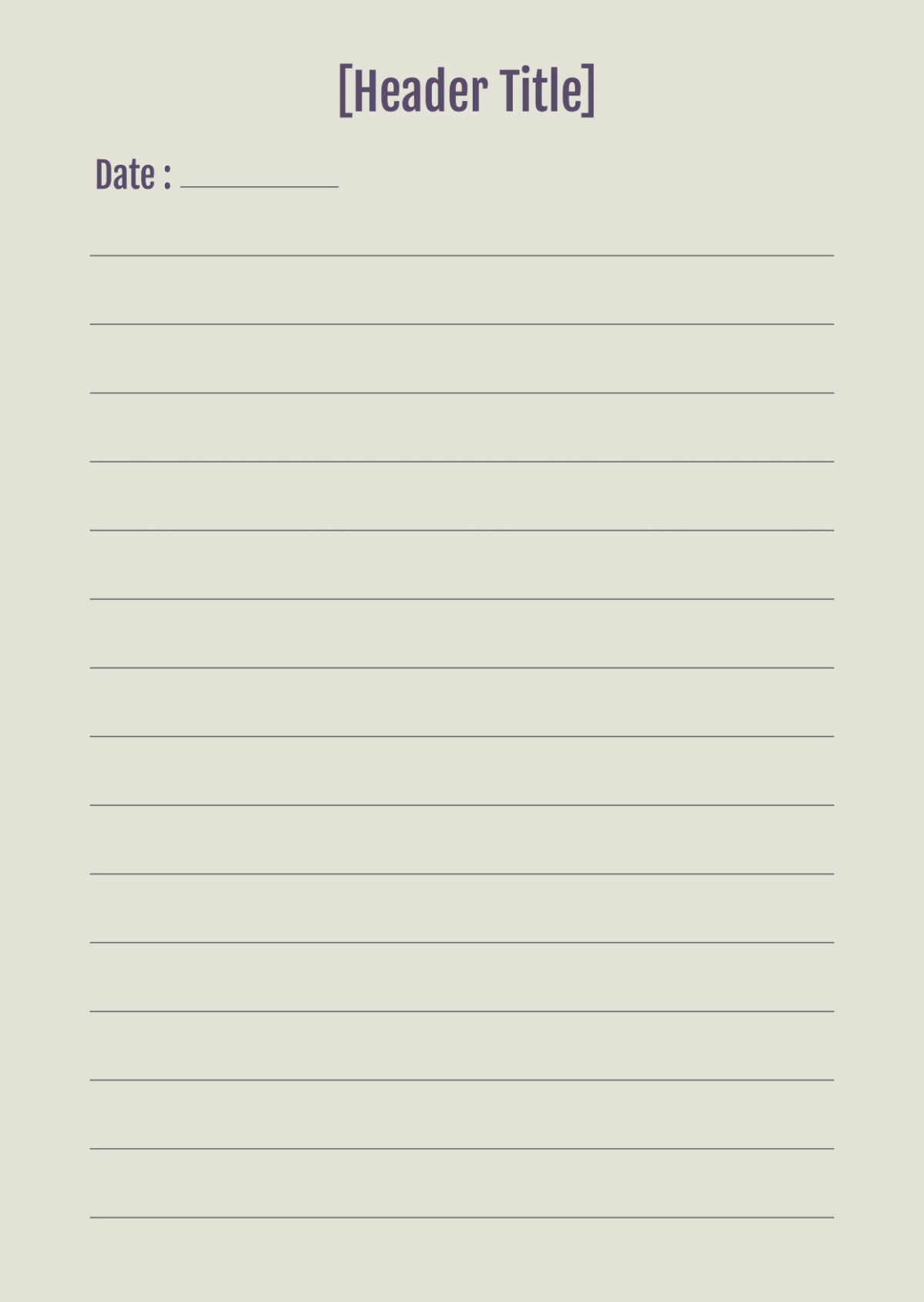 Free Blank Notebook Journals Template to Edit Online