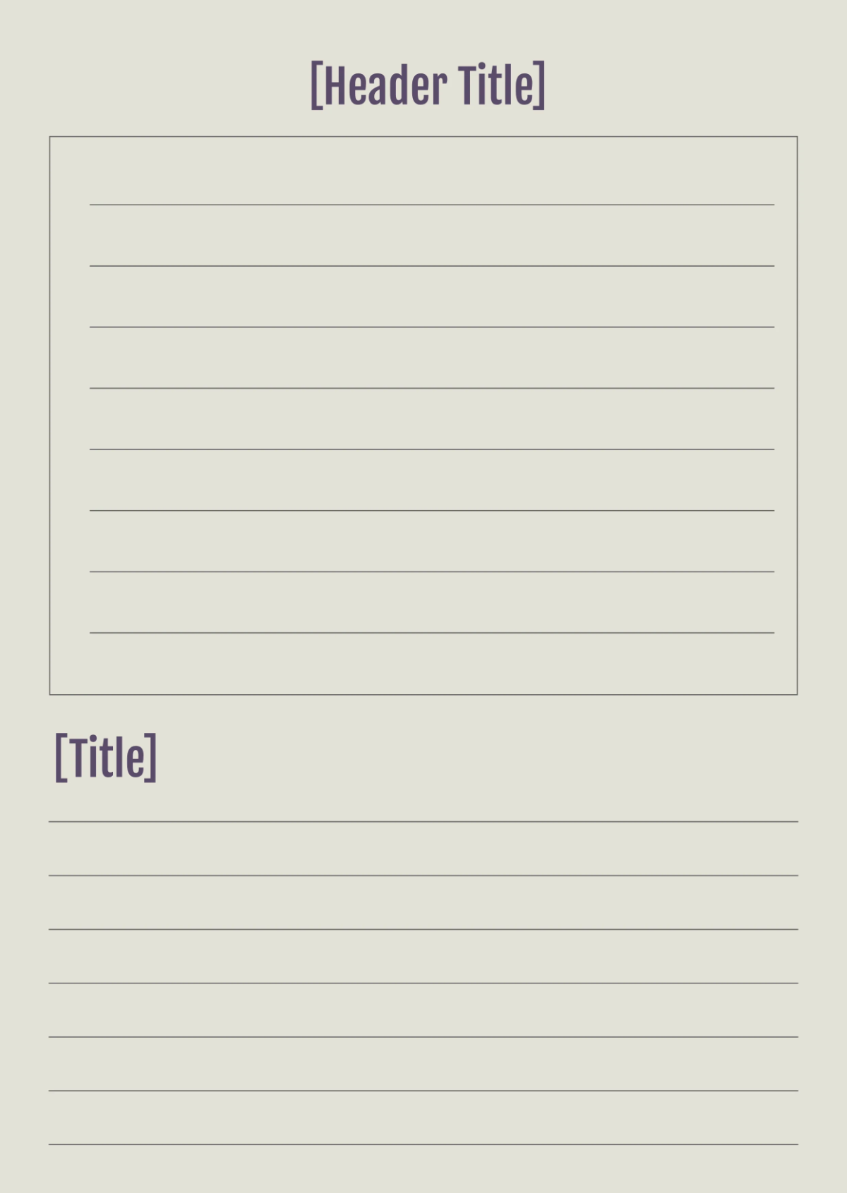 Free Blank Notebook Journals Template to Edit Online
