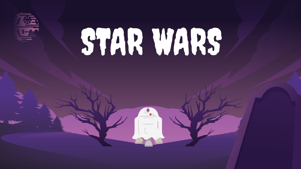 Free Star Wars Halloween Background Template
