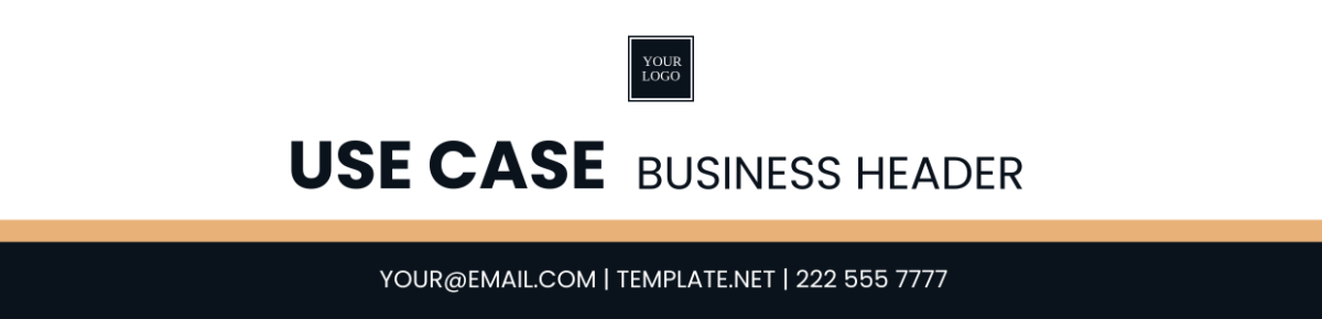 Free Use Case Business Header Template