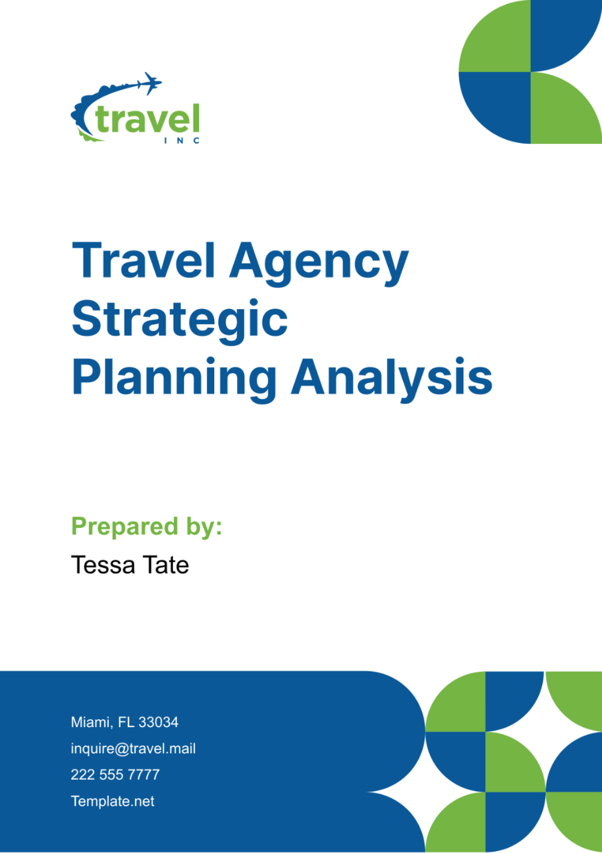 Travel Agency Strategic Planning Analysis Template - Edit Online & Download