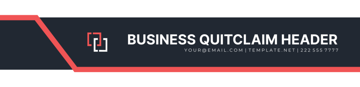 Business Quitclaim Header Template