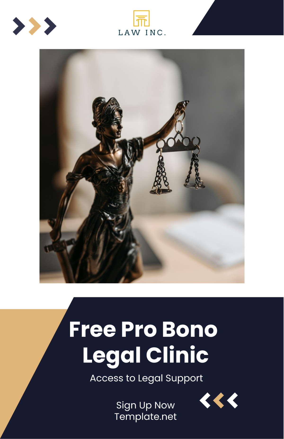 Law Firm Pro Bono Clinic Poster