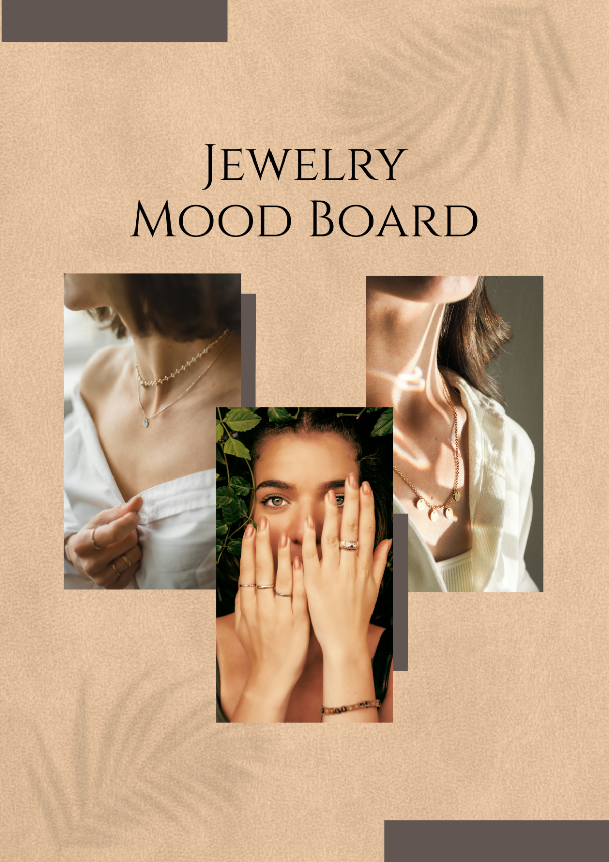 Free Jewelry Mood Boards Photo Collage Template