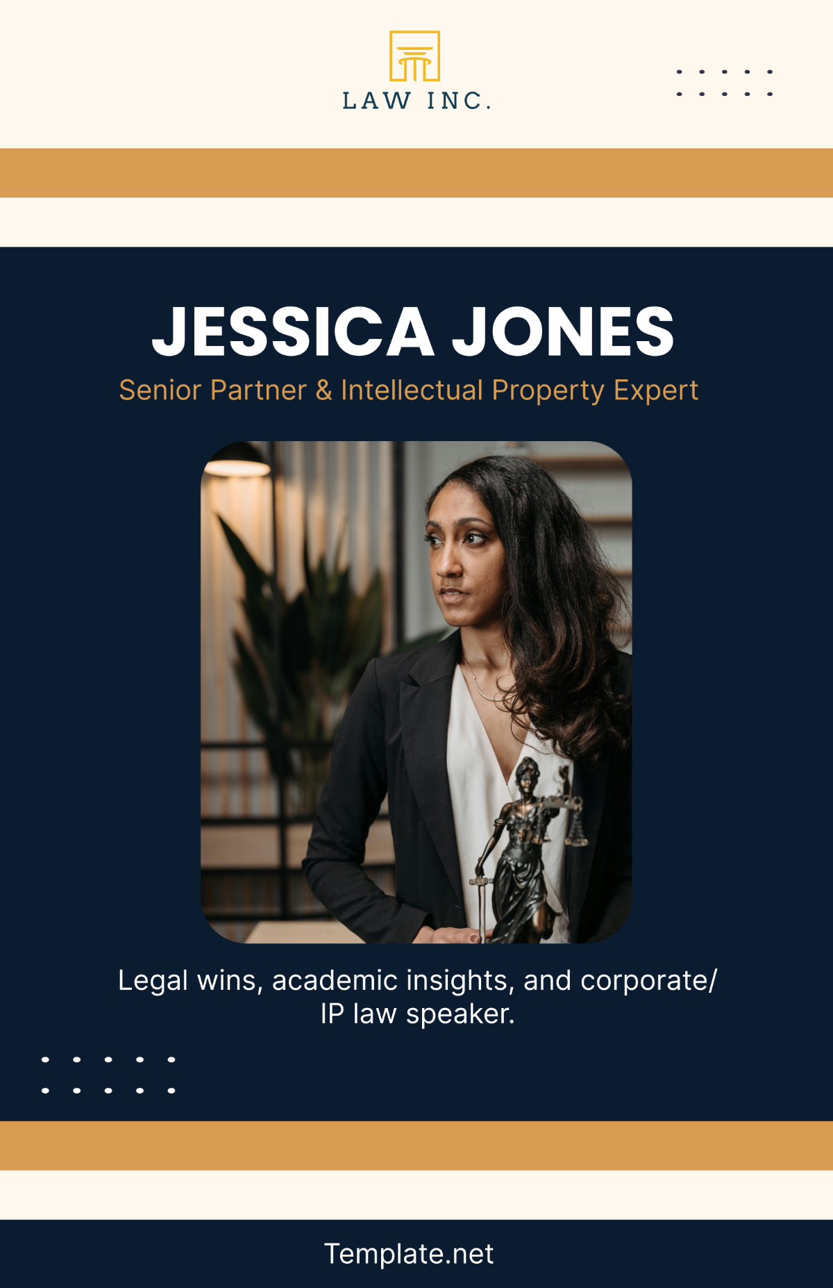 Law Firm Attorney Spotlight Poster Template