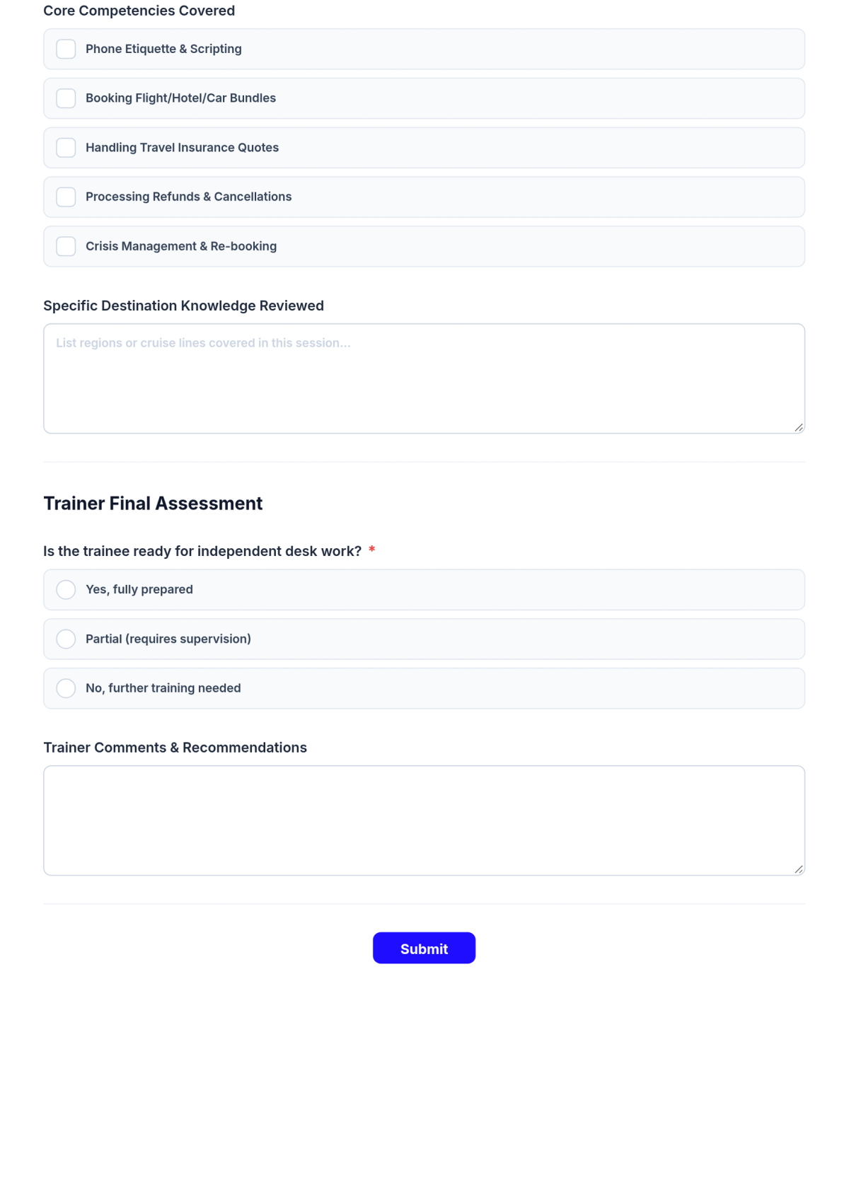 Free Travel Agency Training Checklist Template & AI Maker Free Travel Agency Training Checklist Template & AI Maker
