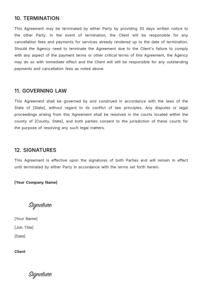 Free Travel Agency Rental Agreement Template to Edit Online