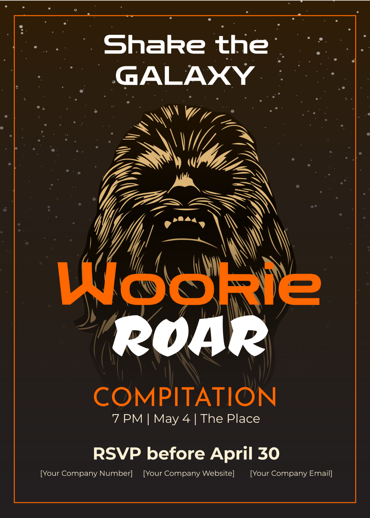 Star Wars Invitation for Adults Template