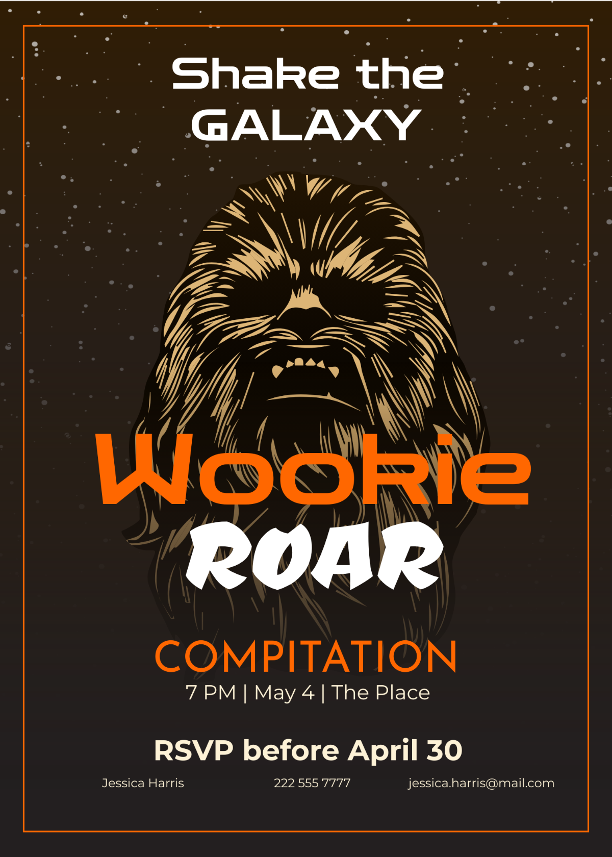 Star Wars Invitation for Adults Template - Edit Online & Download