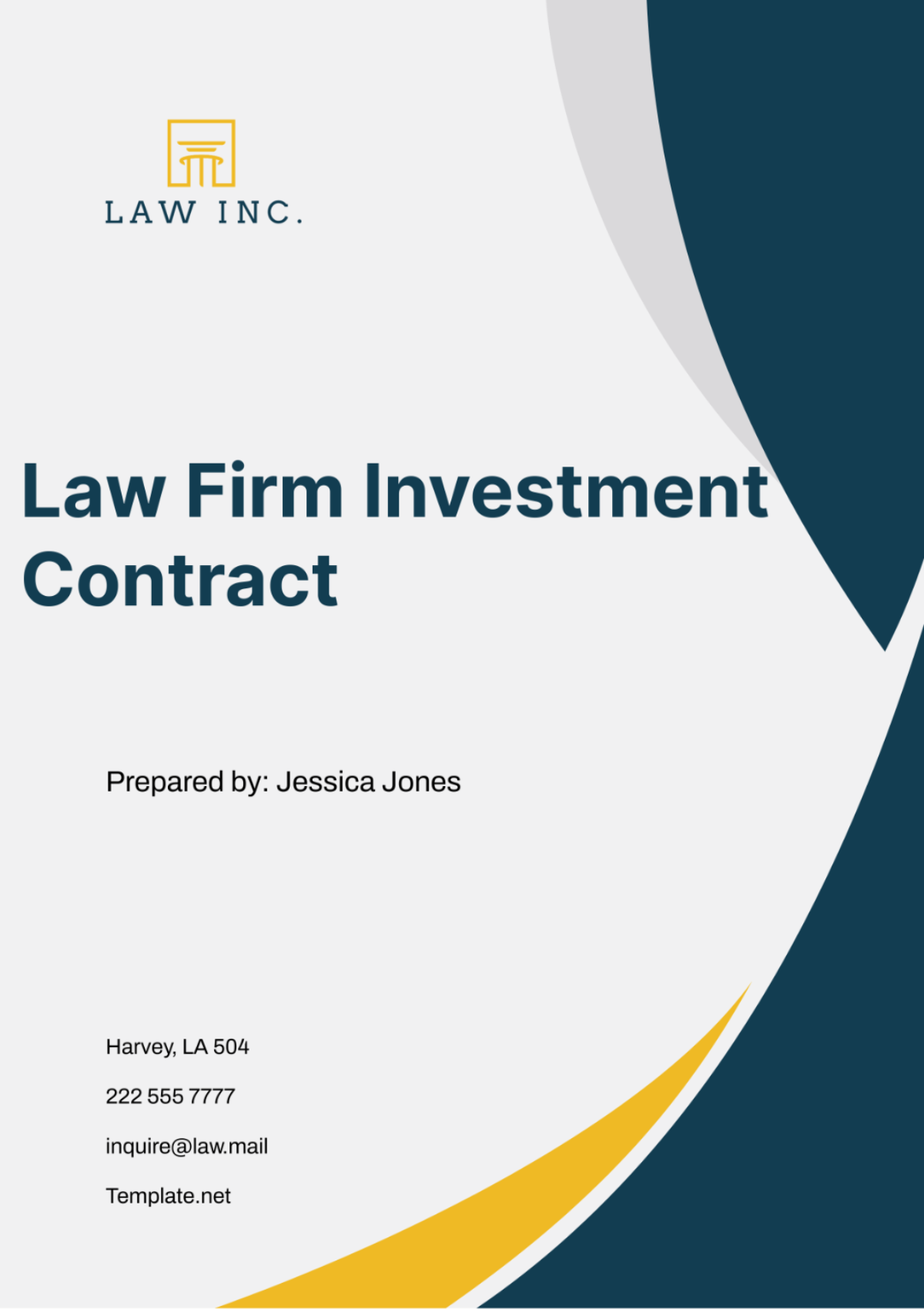 Law Firm Investment Contract Template - Edit Online & Download