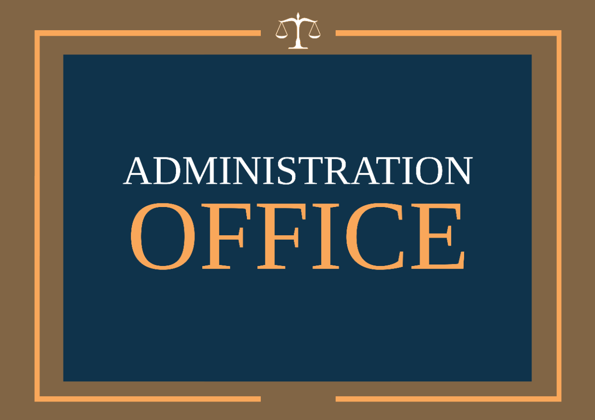 Law Firm Administration Signage Template