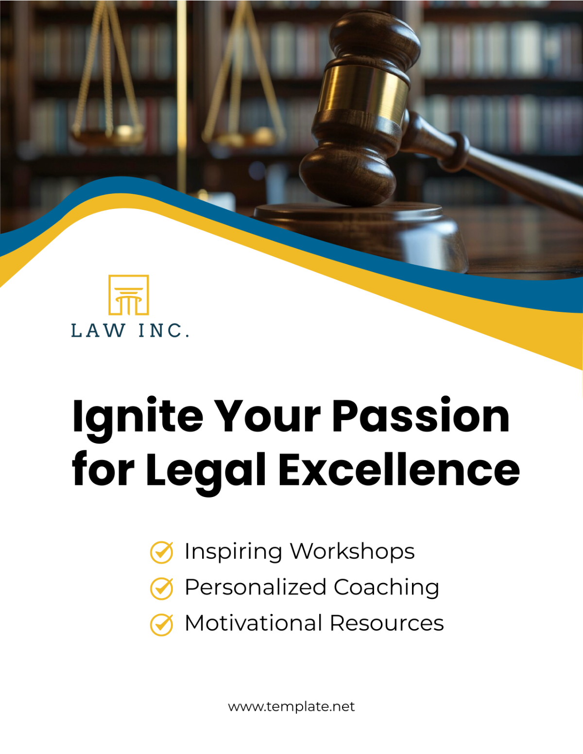 Law Firm Motivational Flyer Template