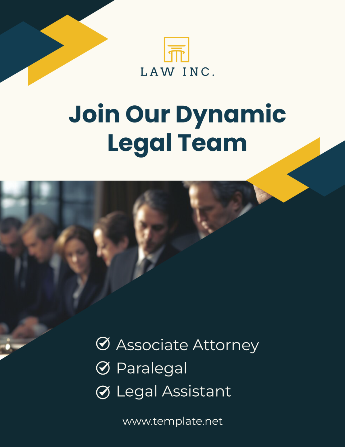 Law Firm Recruitment Flyer Template