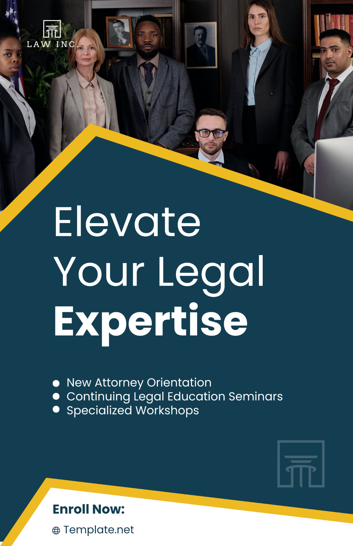 Law Firm Training Poster Template