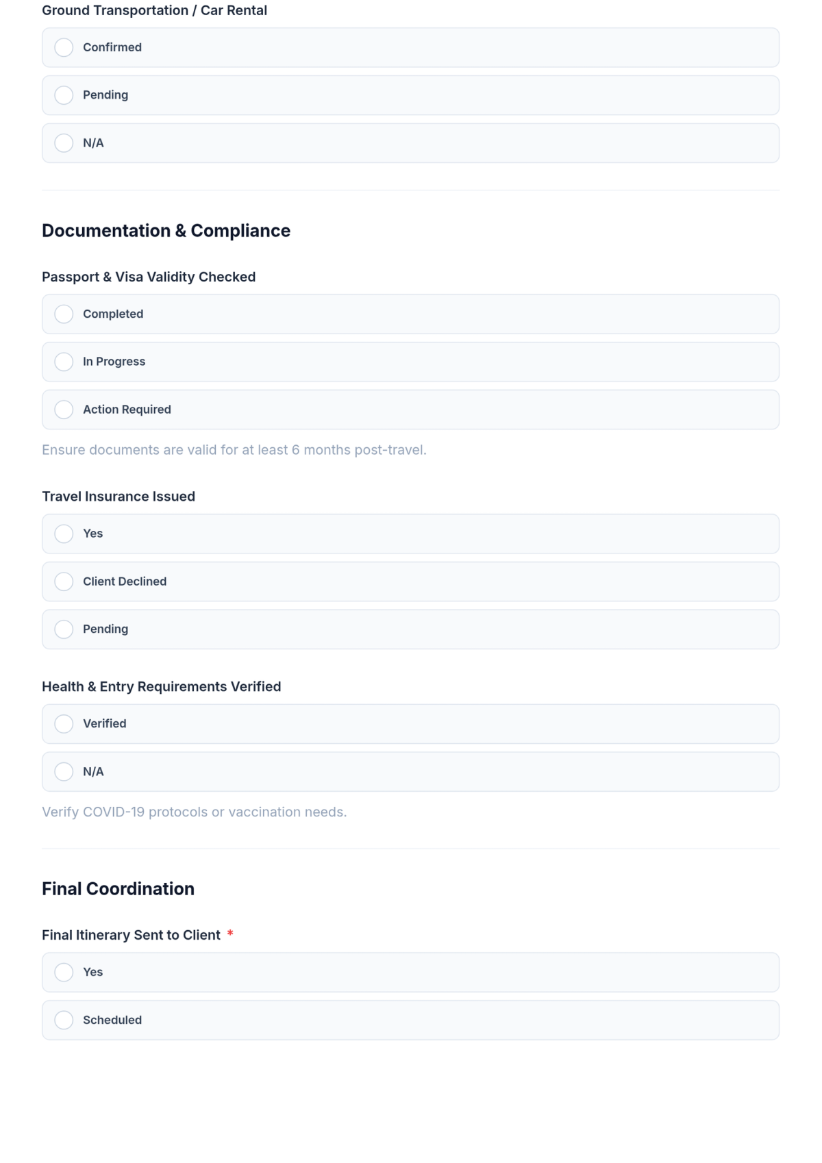 Free Travel Agency Planning Checklist Template & AI Maker