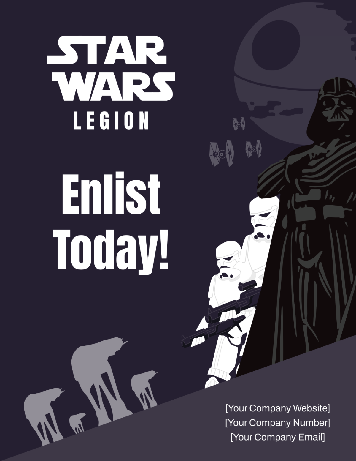 Free Star Wars Legion Flyer Template