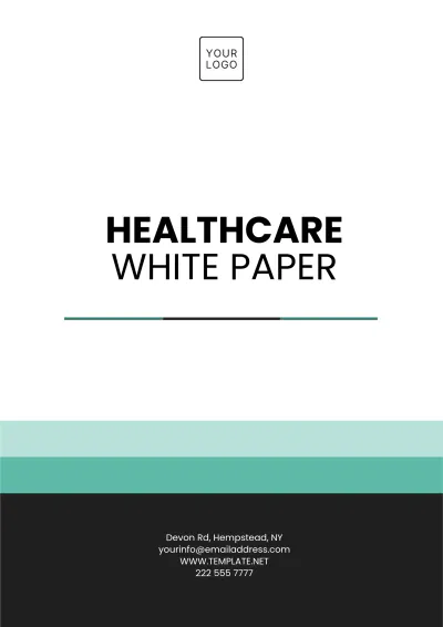 Free Healthcare White Paper Template to Edit Online