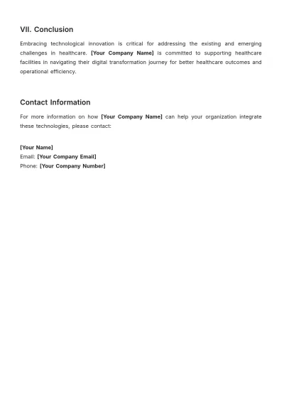 Free Healthcare White Paper Template to Edit Online