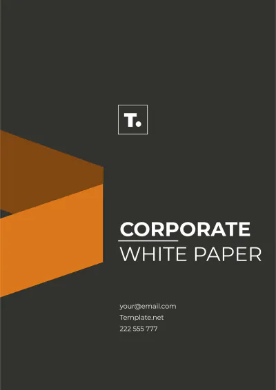 Free Corporate White Paper Template to Edit Online