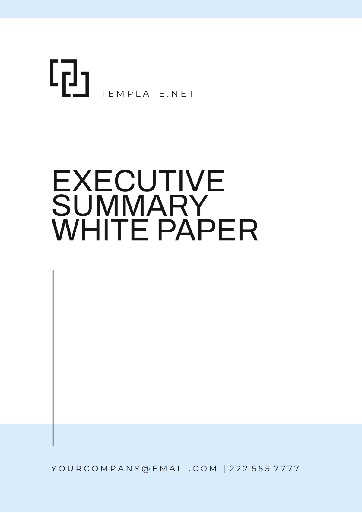 Executive Summary White Paper Template