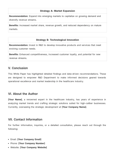 Free Executive Summary White Paper Template to Edit Online