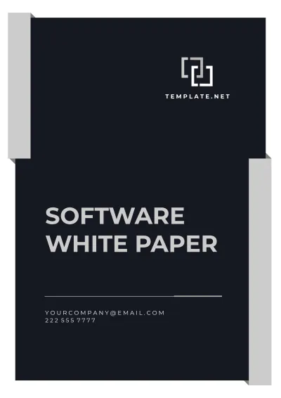 Free Software White Paper Template to Edit Online