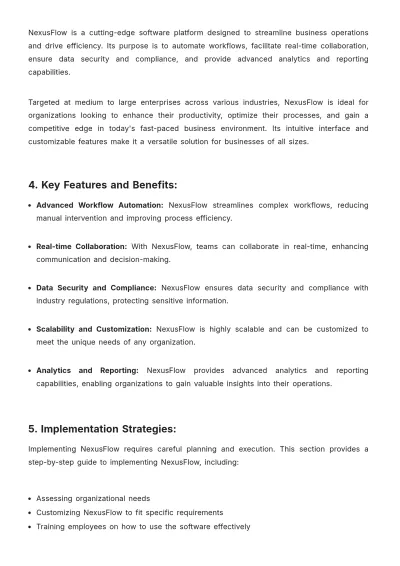 Free Software White Paper Template to Edit Online