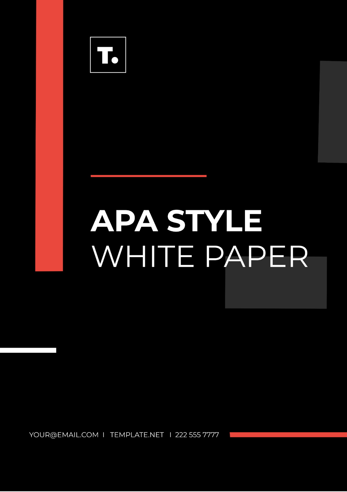 APA Style White Paper Template
