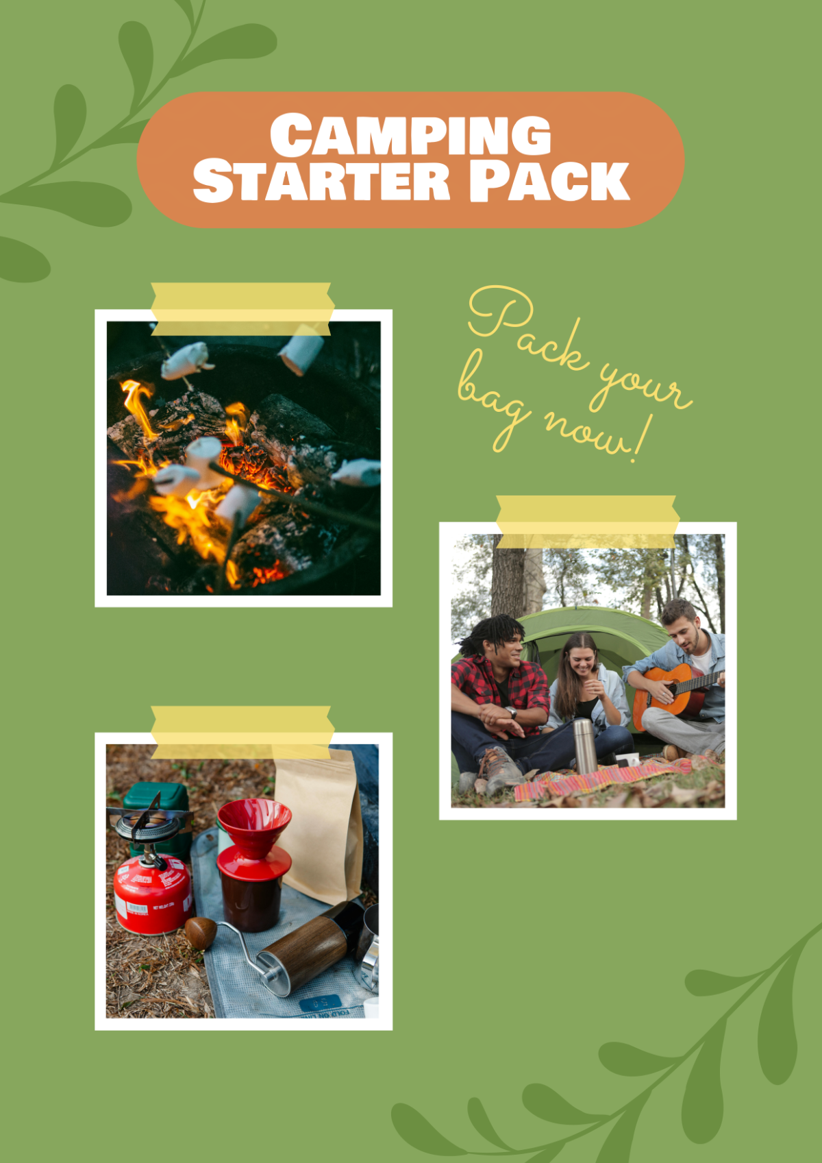 Free My Camping Essentials Photo Collage Template