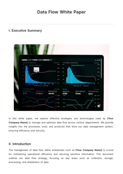 Free Data Flow White Paper Template to Edit Online