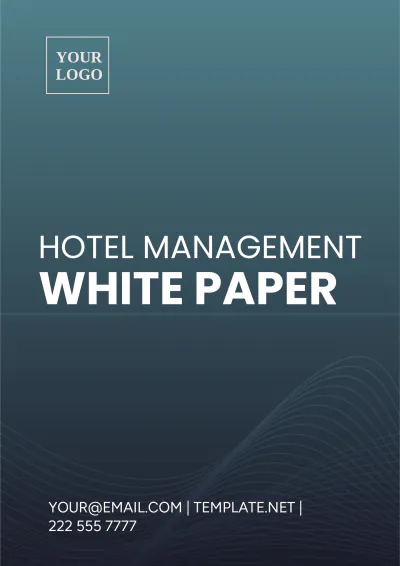 Free Hotel Management White Paper Template to Edit Online