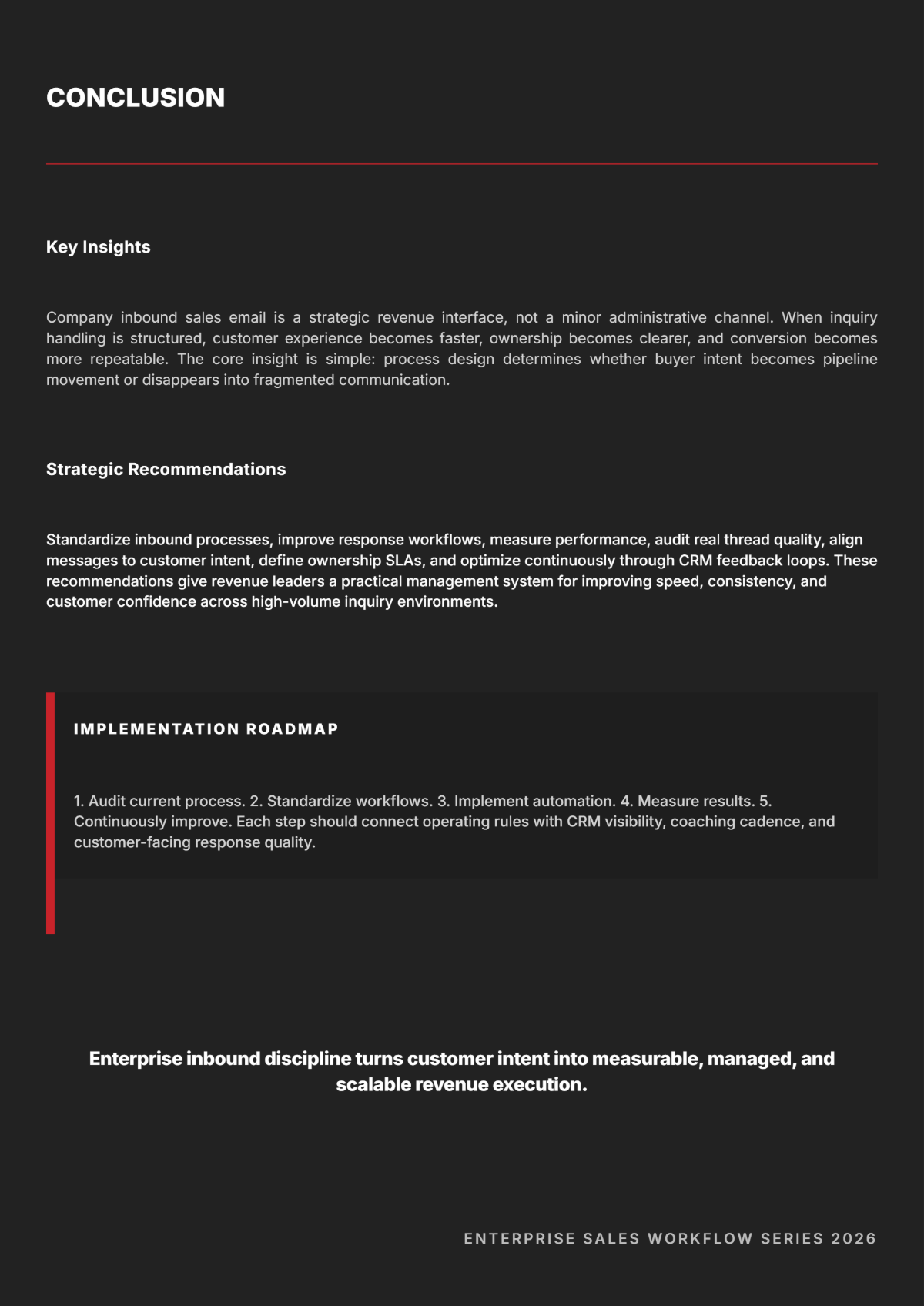 Free Company Inbound Sales Email White Paper Template to Edit Online