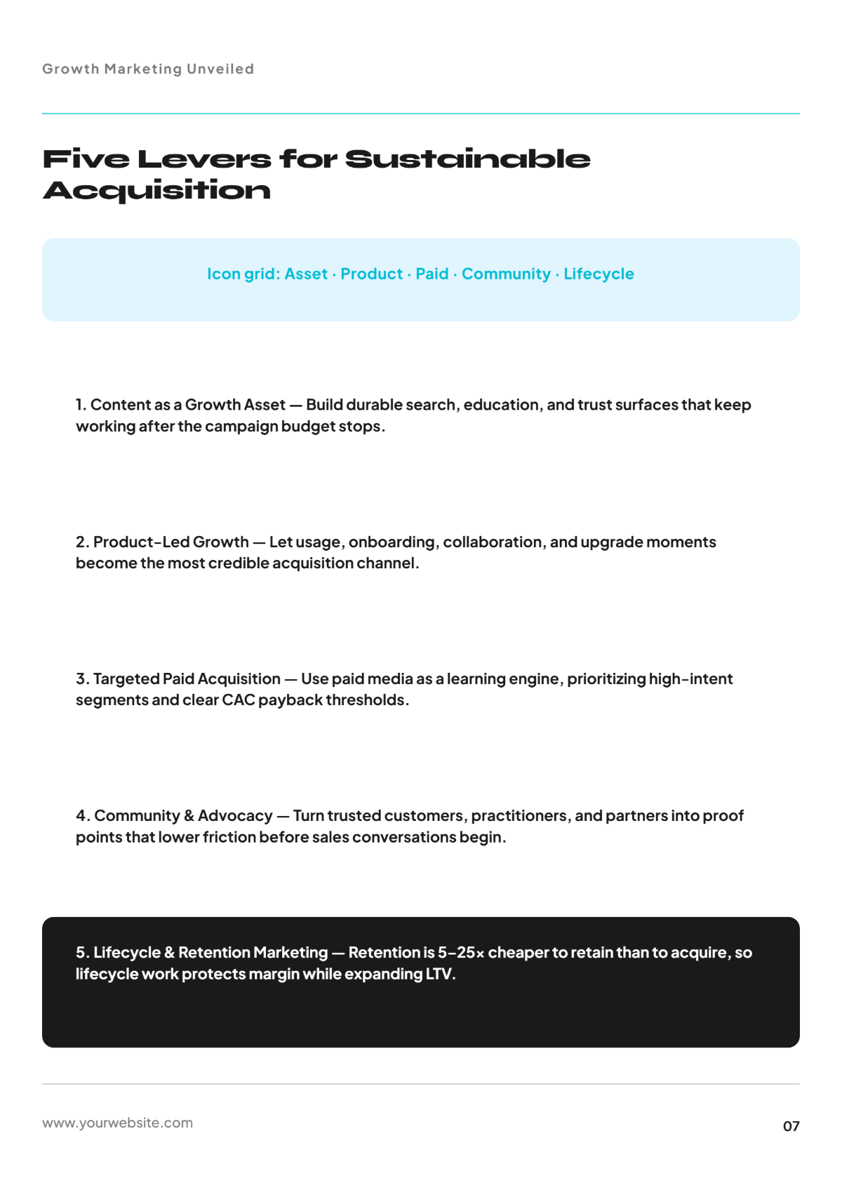 Free Growth Marketing White Paper Template to Edit Online