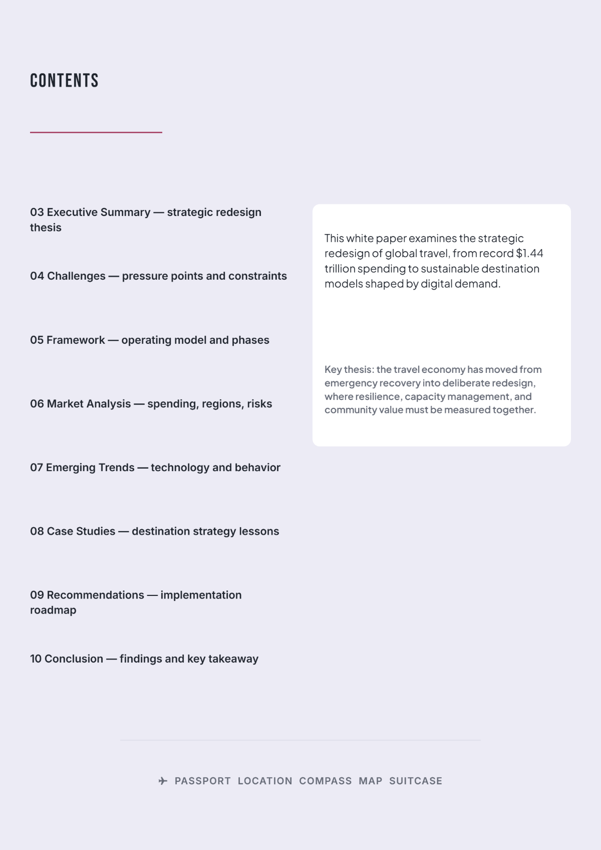 Free Travel White Paper Template to Edit Online
