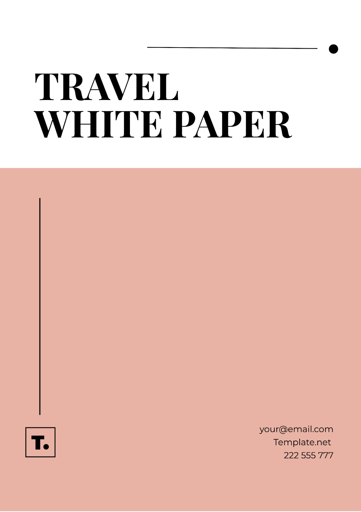 Travel White Paper Template