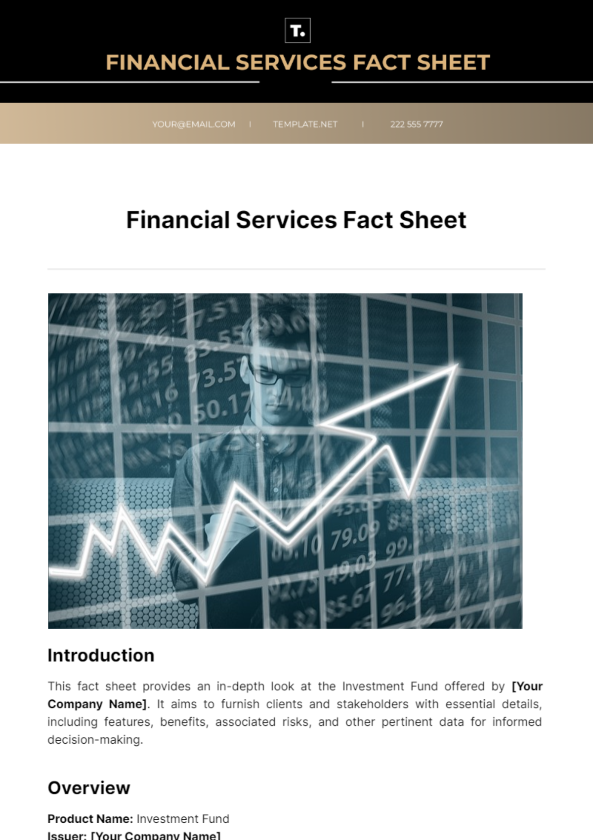 Free Financial Services Fact Sheet Template