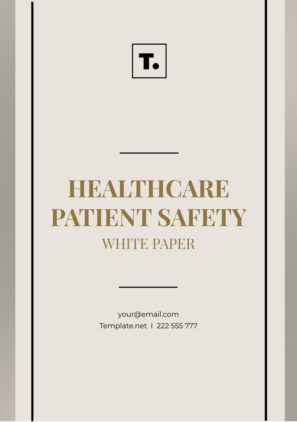 Healthcare Patient Safety White Paper Template - Edit Online & Download