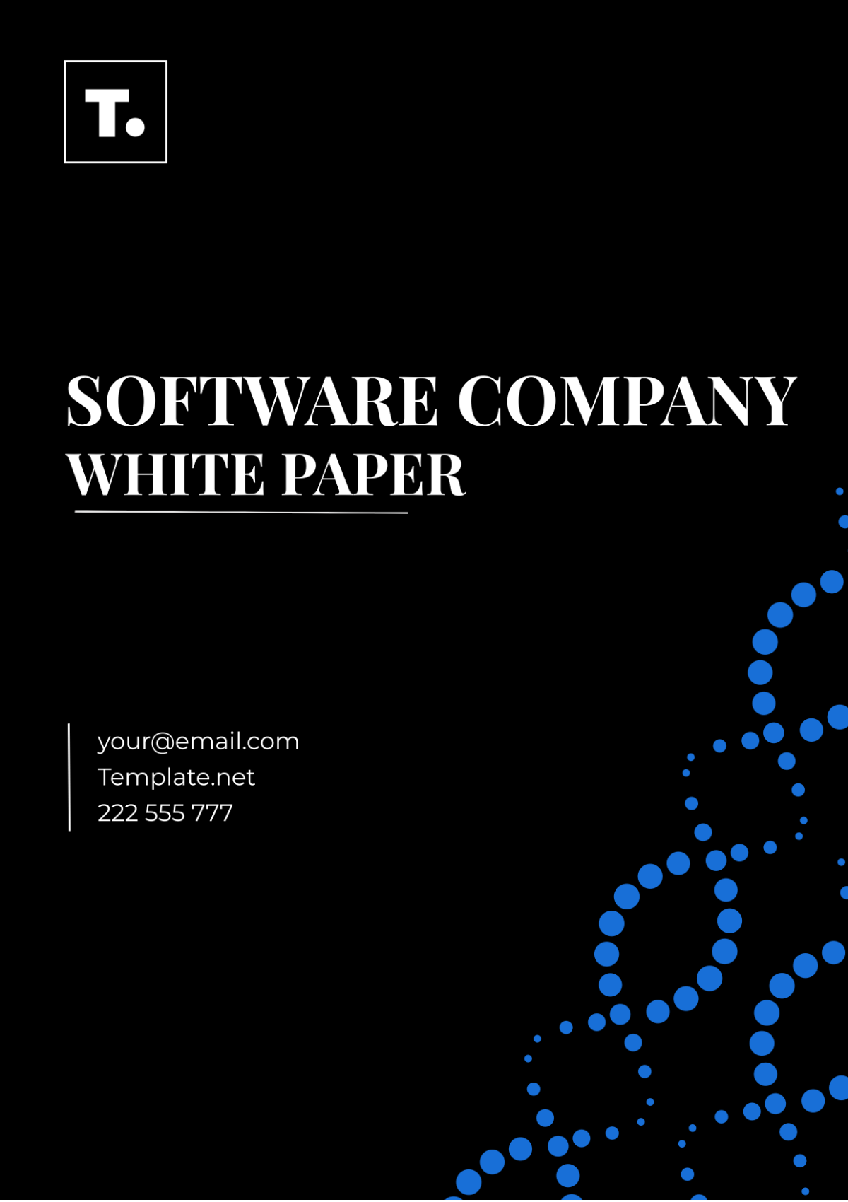 Software Company White Paper Template