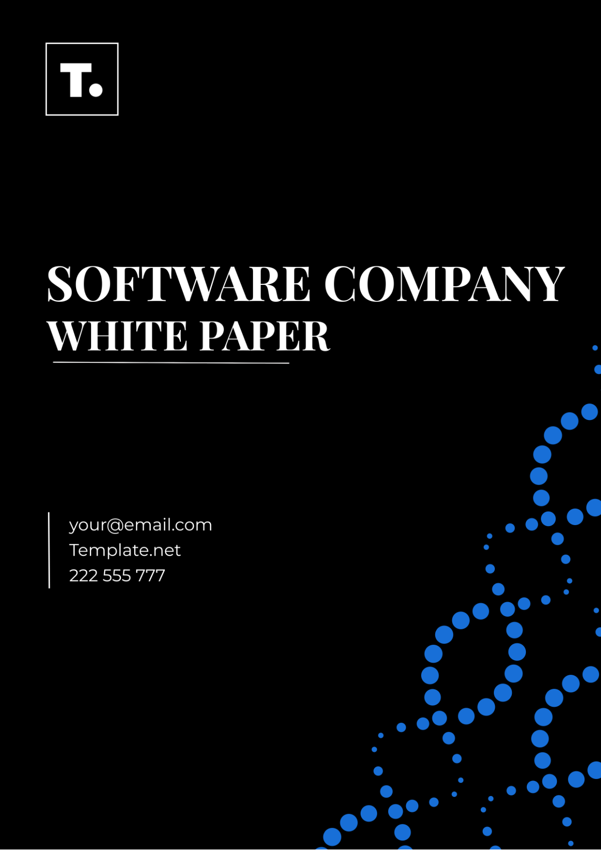 Software Company White Paper Template - Edit Online & Download