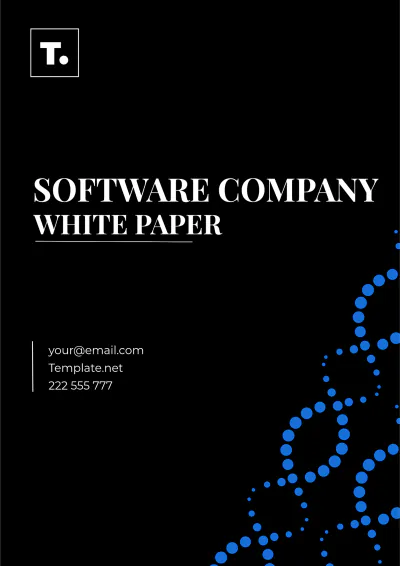 Free Software Company White Paper Template to Edit Online